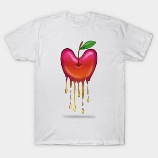 Melting Apple Fruit Surreal T-Shirt